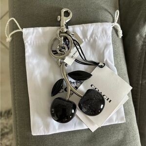 Coach Black Cherry Bag Charm